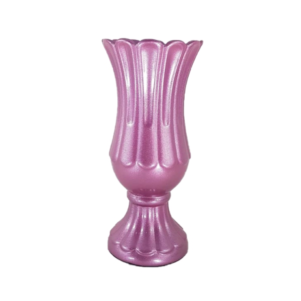 Vaso Rosa Metálico M